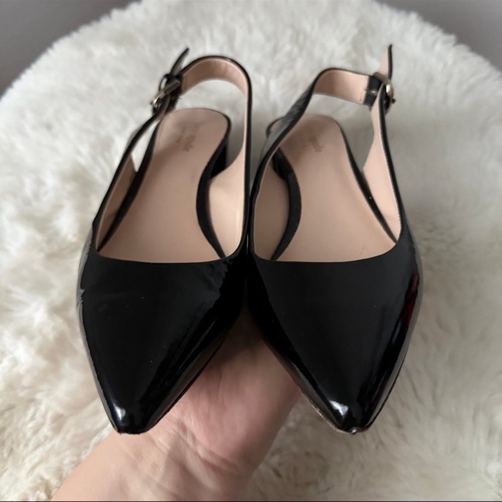 Kate Spade New York Women's Mika Pointed Toe Slingback Pumps Black Size 8 - Picture 4 of 13
